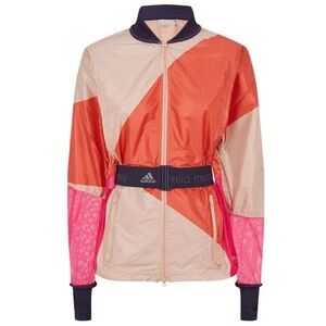 Adidas by Stella McCartney Run Kite Jacket Orange Pink Navy Large
